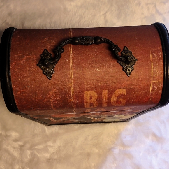 BIG JAZZ NIGHT DECORATIVE WOOD double WINE BOTTLE HOLDER BOX CARRIER STORAGE - Picture 12 of 14